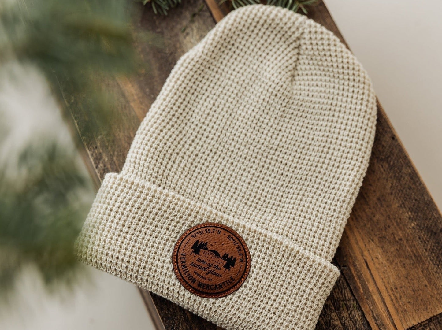 Sunset Glow Waffle Beanie