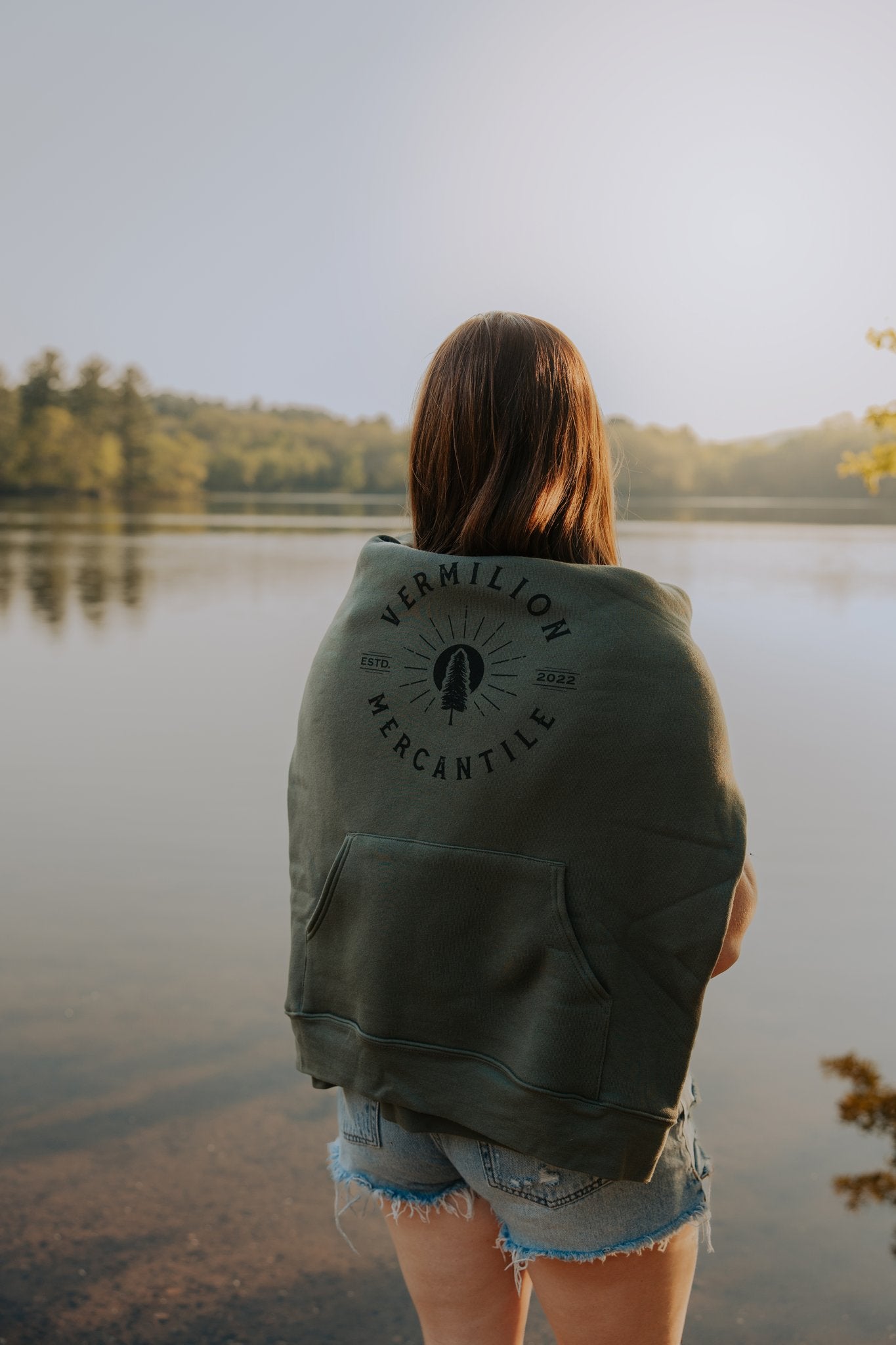 Vermilion Mercantile Pine Hoodie | Dark Green
