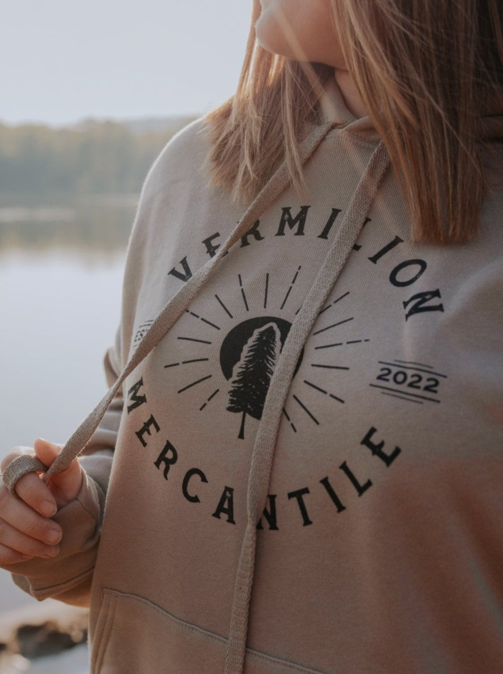 Vermilion Mercantile Pine Hoodie | Tan